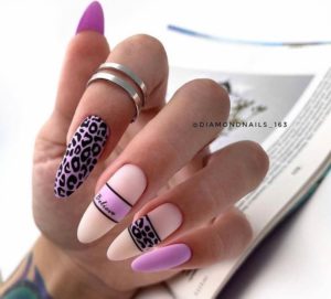 Леопард в дизайне ногтей 
